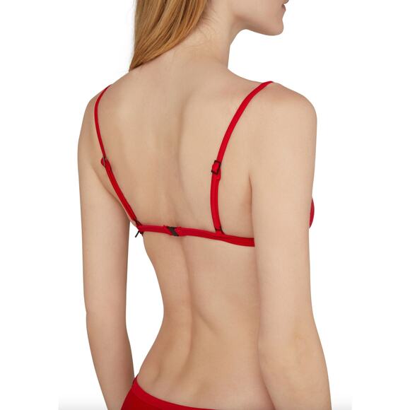 Matteau Swim PETITE Bikini Top - Red - Classic Triangle - Adjustable - C/D Cup - Picture 5 of 13